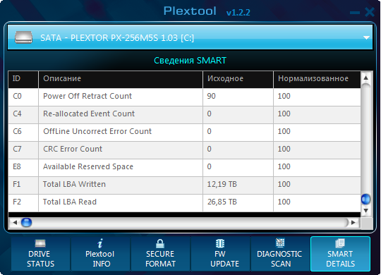   SSD Plextor PX-256M5S -  12   7 