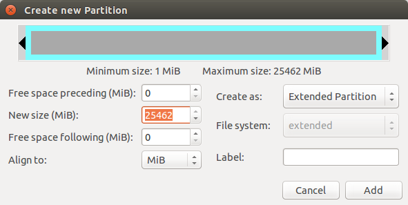 Подготовка диска к установке Ubuntu 14.04
