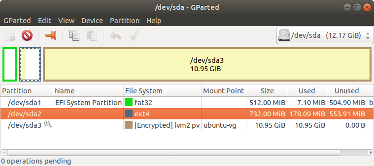 Установка Ubuntu 18.04 с шифрованием разделов